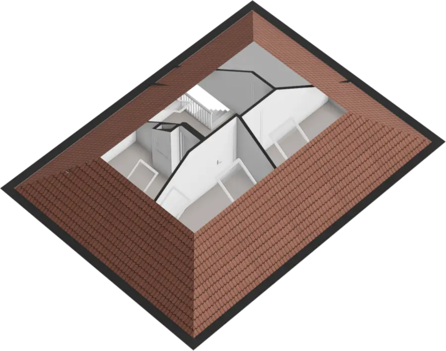 3D-weergave 2e verdieping