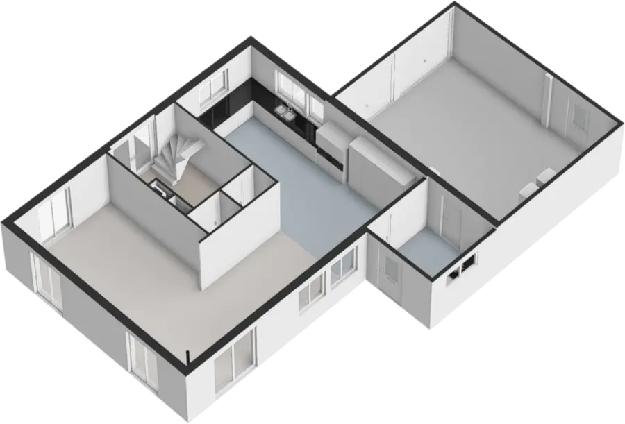 3D-weergave begane grond