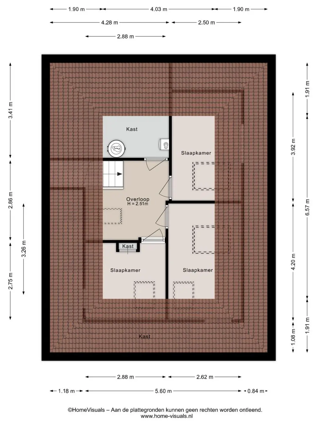 Plattegrond 2e verdieping
