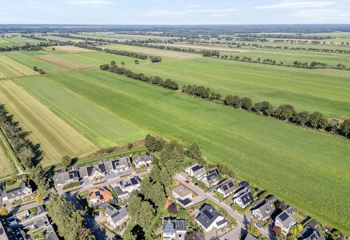 Weilanden aan de rand van Nijeveen